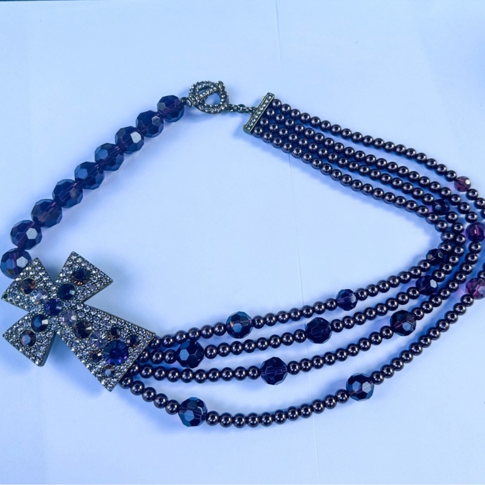 Heidi Daus Statement Cross Necklace